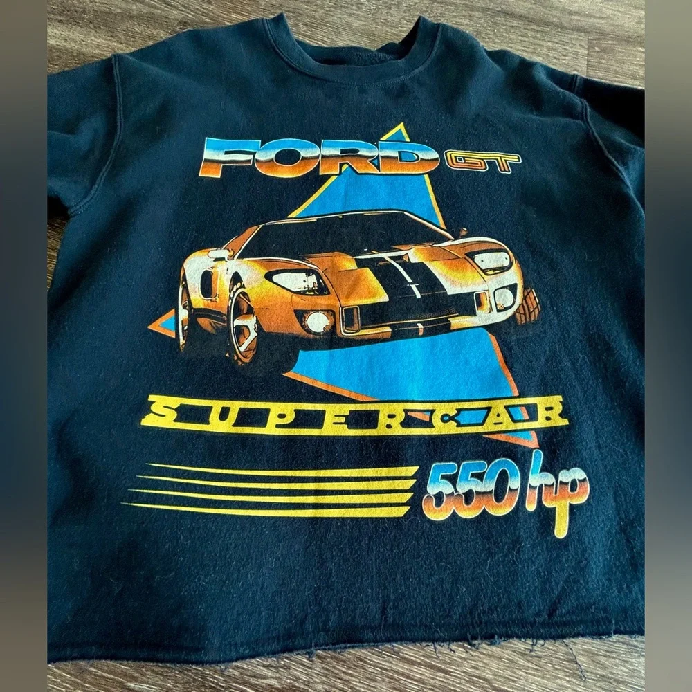 Ford Black Sweatshirt with Blue and Gold Graphic - Picture 2 of 3